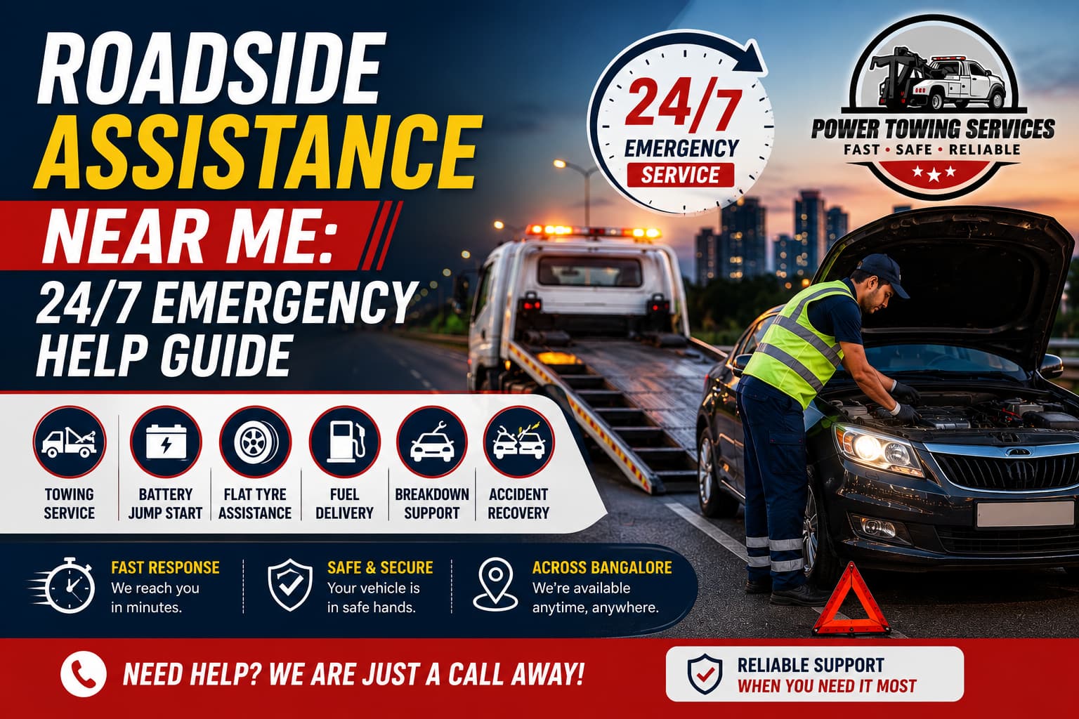 Roadside Assistance Near Me: 24/7 Emergency Help Guide