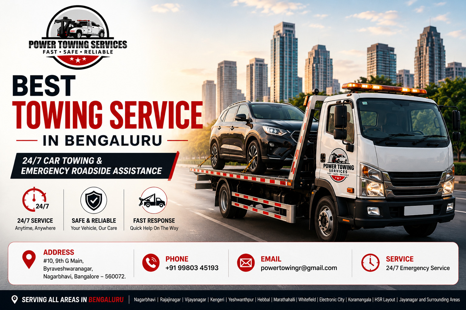 Best Towing Service in Bengaluru - 24/7 Car Towing & Roadside Assistance