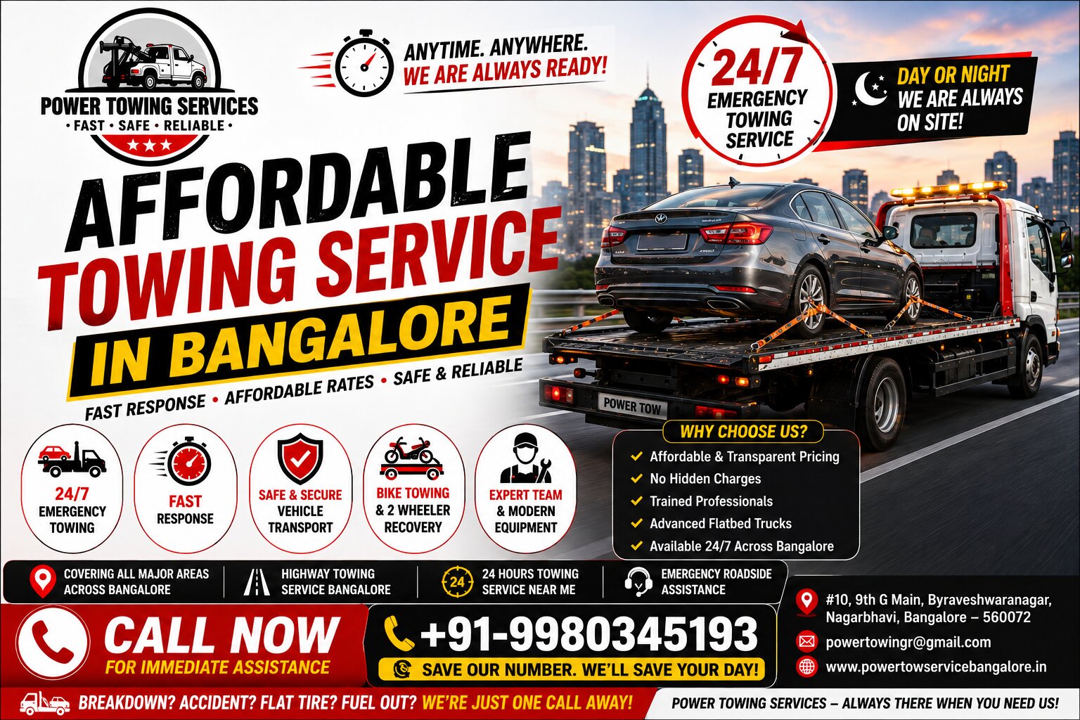 Need a Tow in Bangalore? What You Should Know Before Calling a Recovery Truck