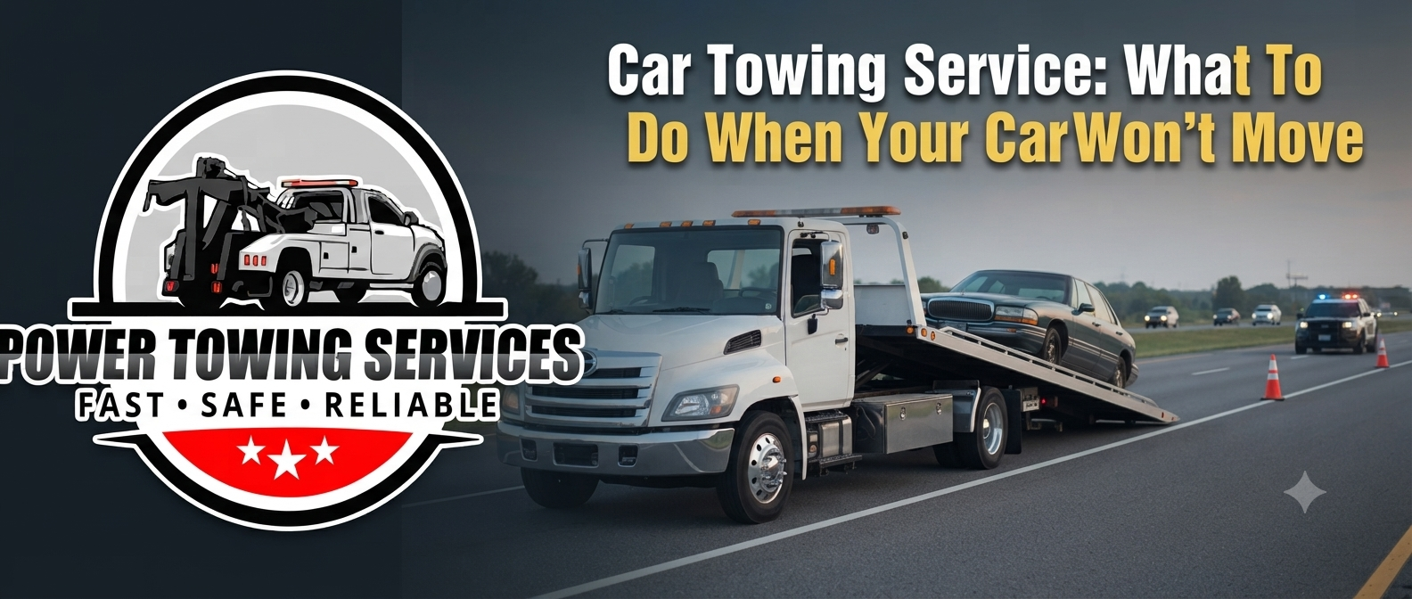 Car Towing Service: What To Do When Your Car Won’t Move