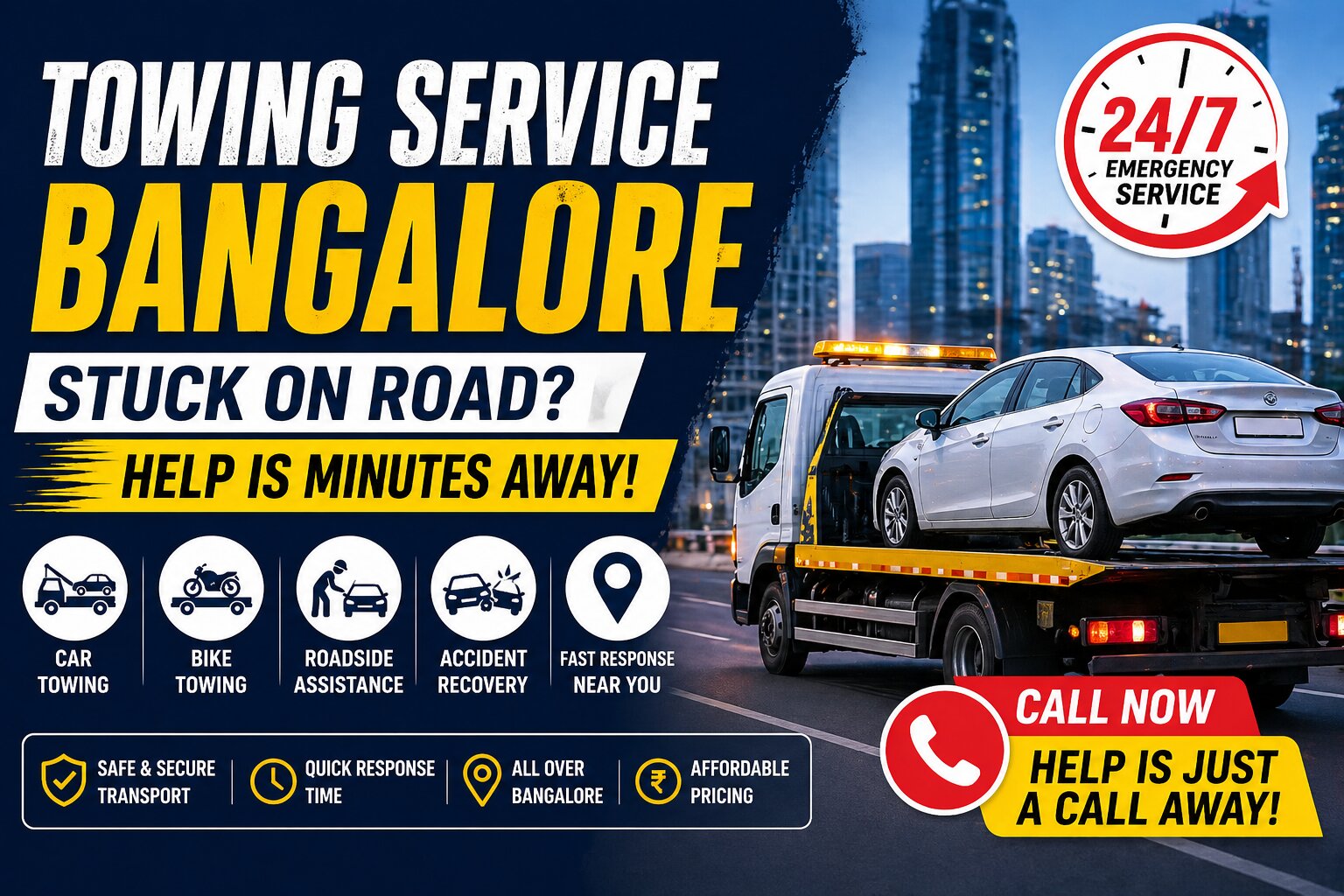 Towing Service Bangalore: Stuck on Road? Help Is Minutes Away