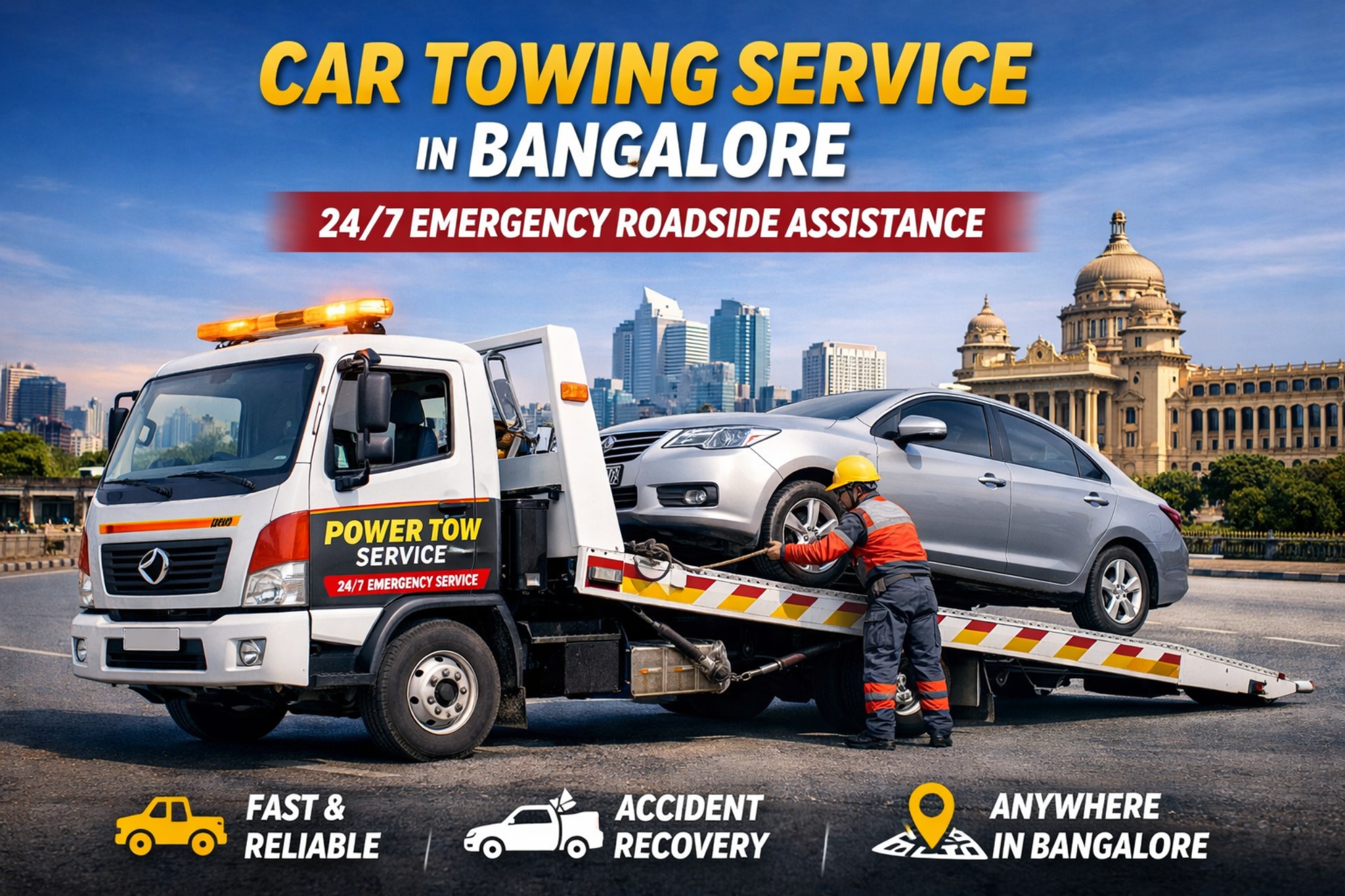 Emergency Car Towing Service in Bangalore – Fast & Reliable Roadside Assistance